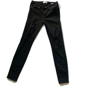 Paige Black Verdugo Ultra Skinny Distressed Jeans